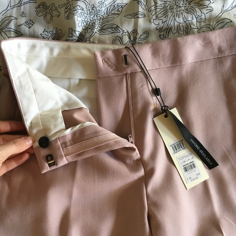 Topshop Trousers - Dusty Rose Color